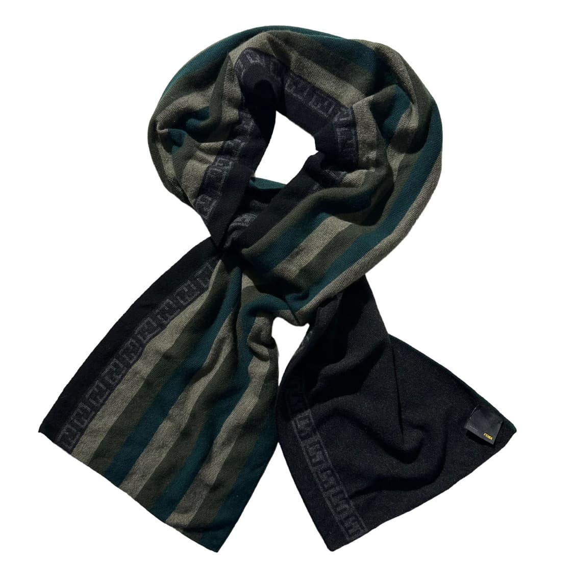 펜디 주카패턴 스트라이프 캐시미어 블렌드 머플러 목도리 상품이미지1