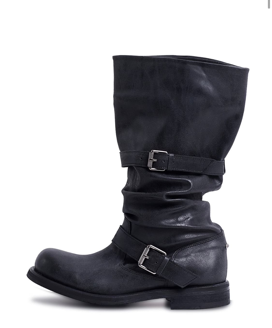 Slouchy Long Boots - Wa shed Black 상품이미지2