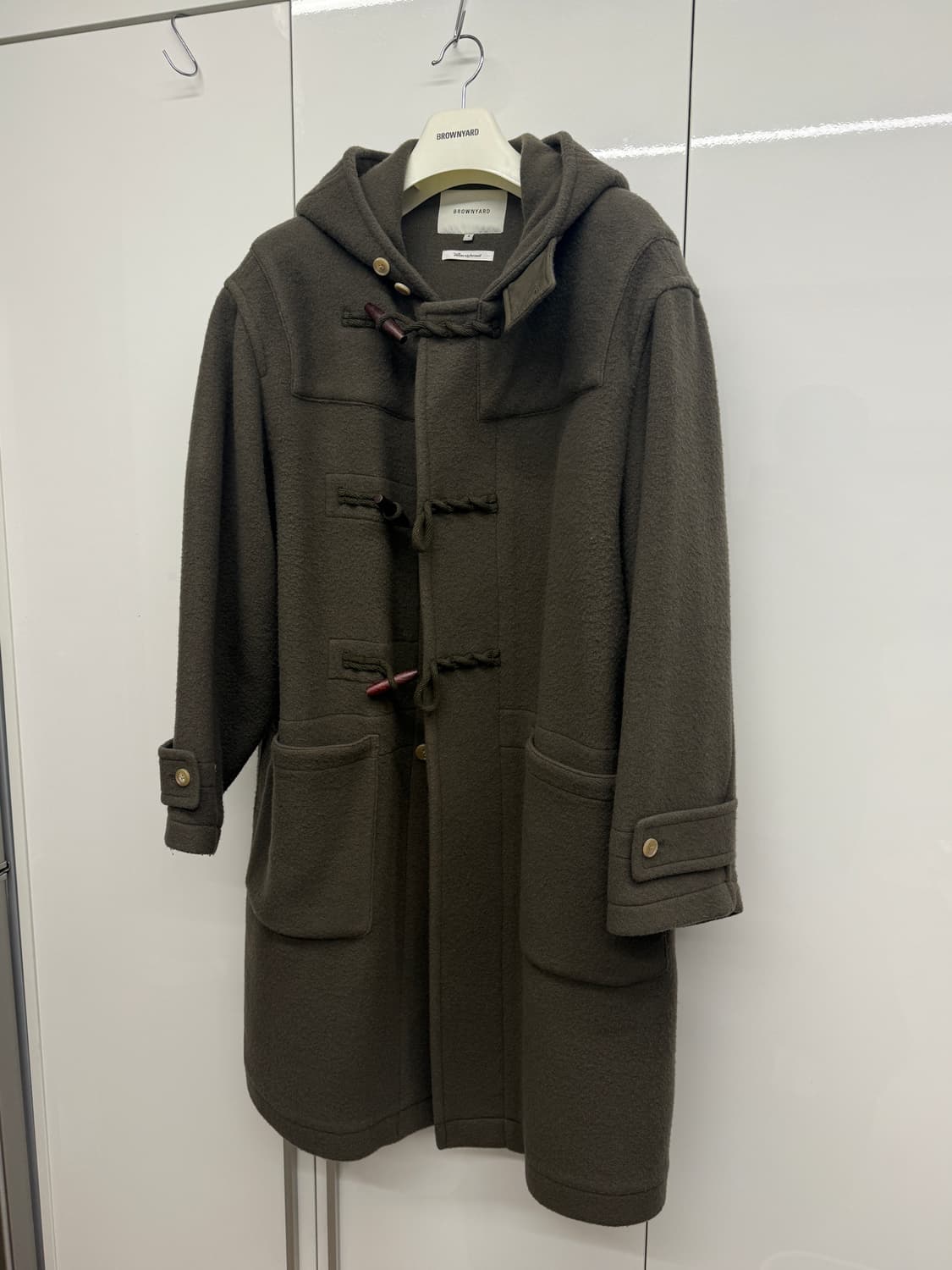 브라운야드 24fw 더플 코트 올리브그레이 4 상품이미지3
