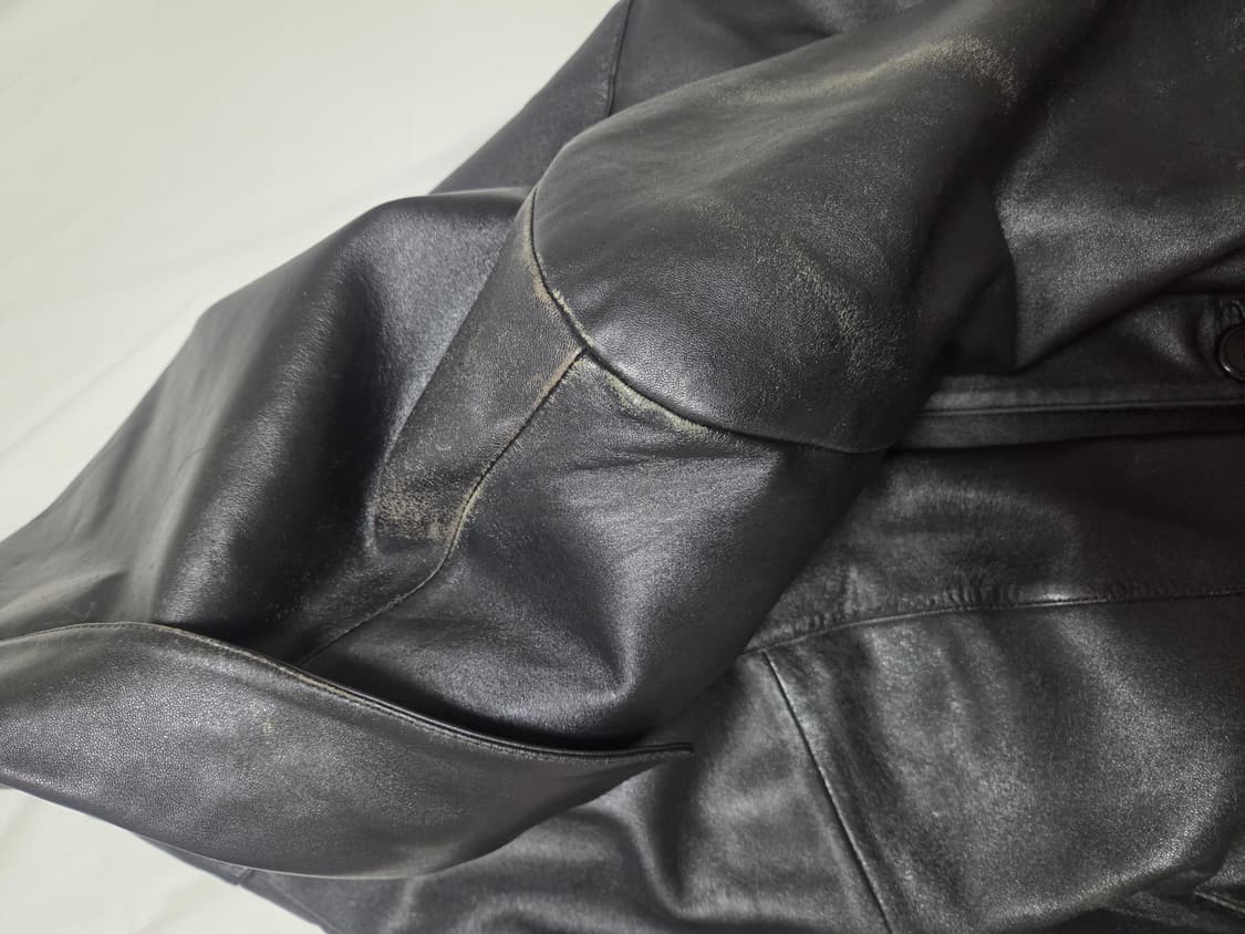 레더카코트 가죽자켓L (일본빈티지샵구매) 상품이미지5