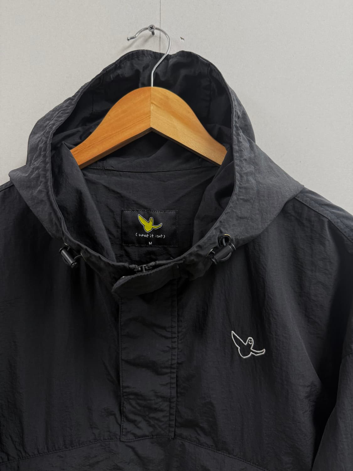 M / 와릿이즌 아노락 바람막이 블랙 상품이미지3