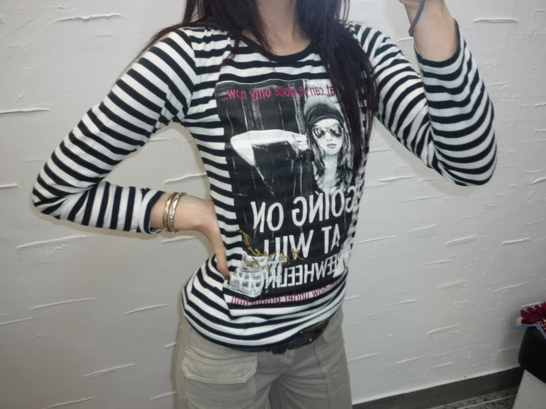 Y2K stripe long sleeve 상품이미지1