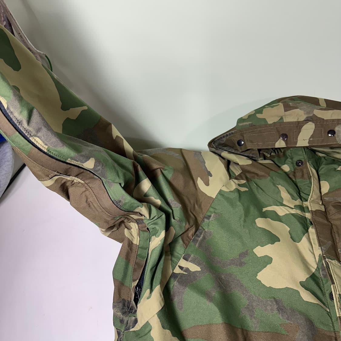 M-L US ARMY 미군 콜드웨더 파카 밀리터리카모 바람막이 상품이미지2