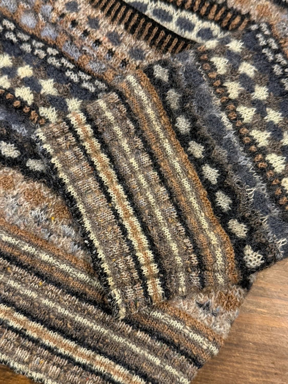 미쏘니 패어아일 니트 가디건 남성100 상품이미지7