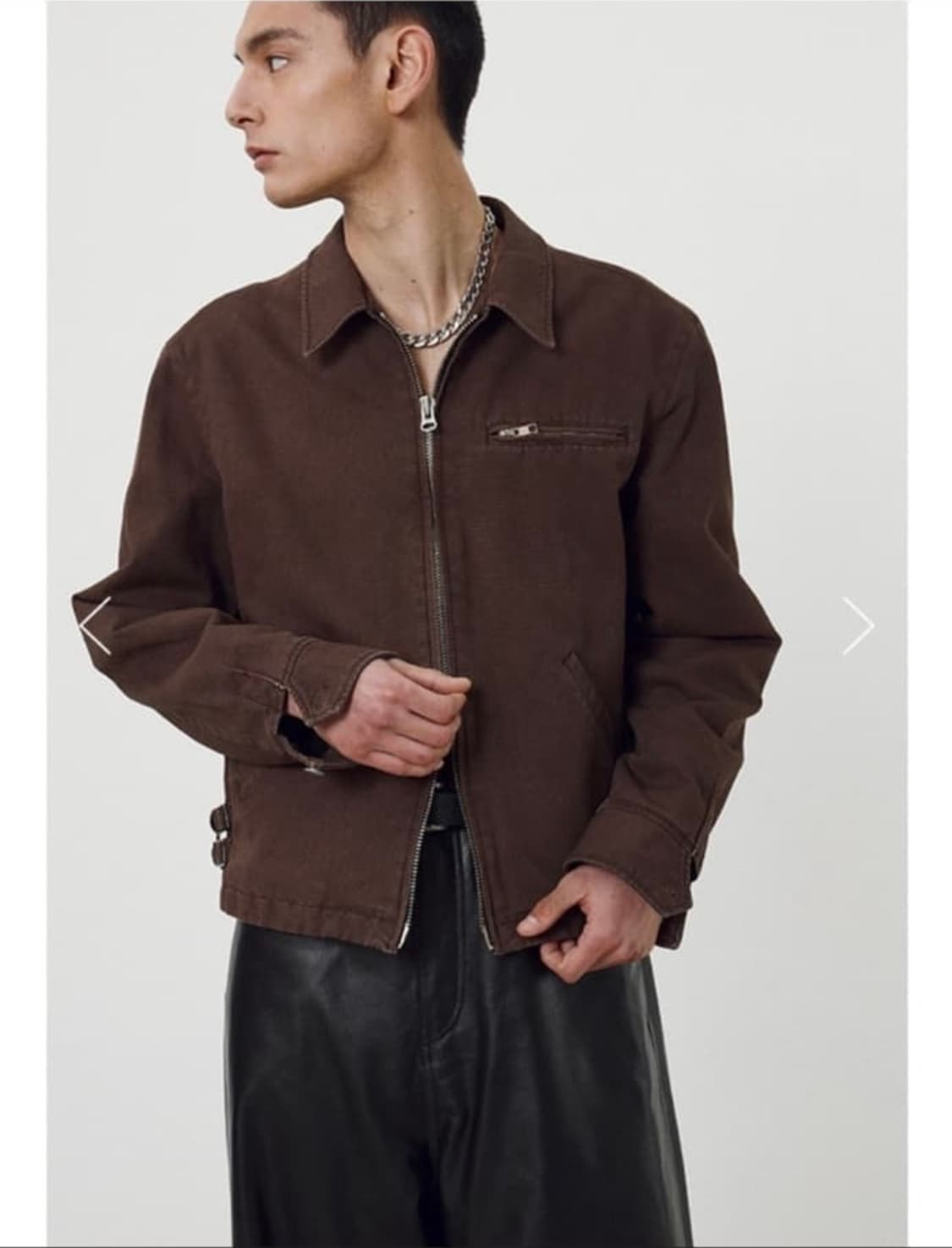 토니웩 가먼트다잉 워크자켓 브라운 상품이미지2