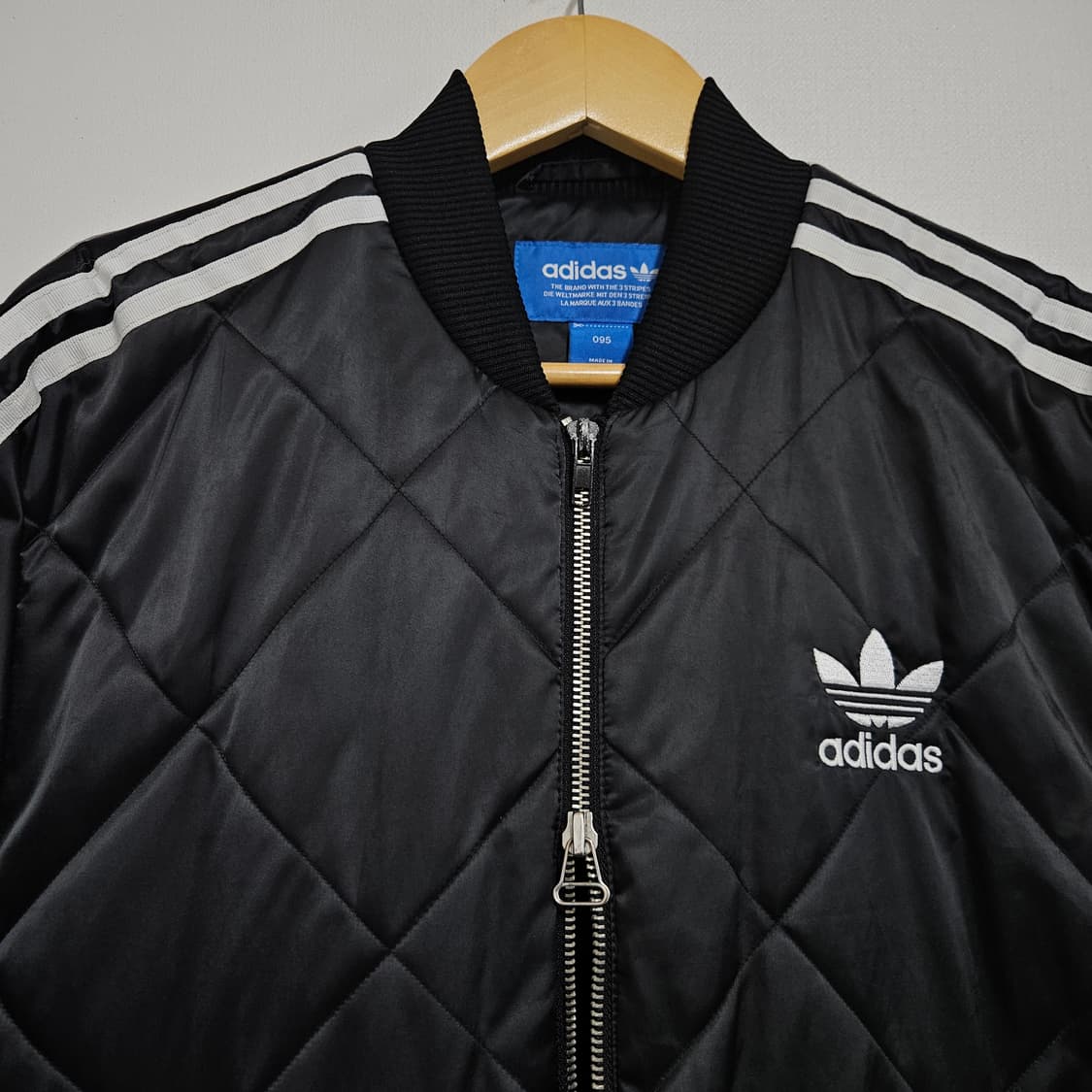 95 아디다스 유로파 삼선 퀼팅 봄버 자켓 상품이미지4