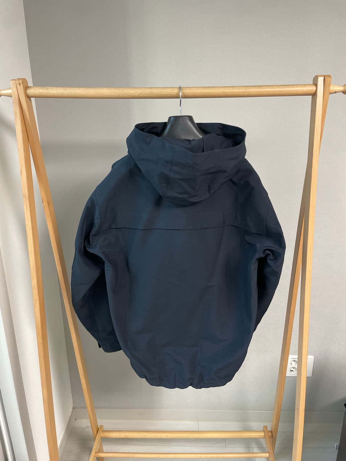 Siiido 디자인 라인 후드 점퍼 (네이비) 상품이미지4