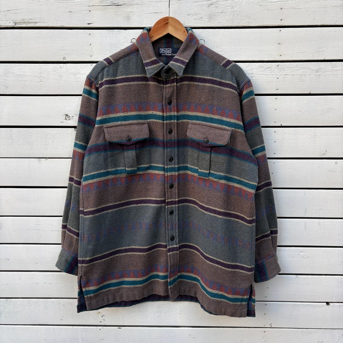 Polo 폴로 나바호 울 셔츠 상품이미지1