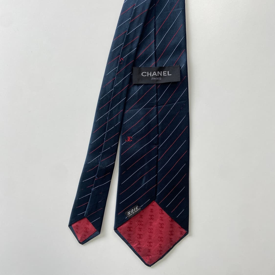 샤넬(CHANEL) 명품 정품 심플로고 넥타이 10.6cm 상품이미지2