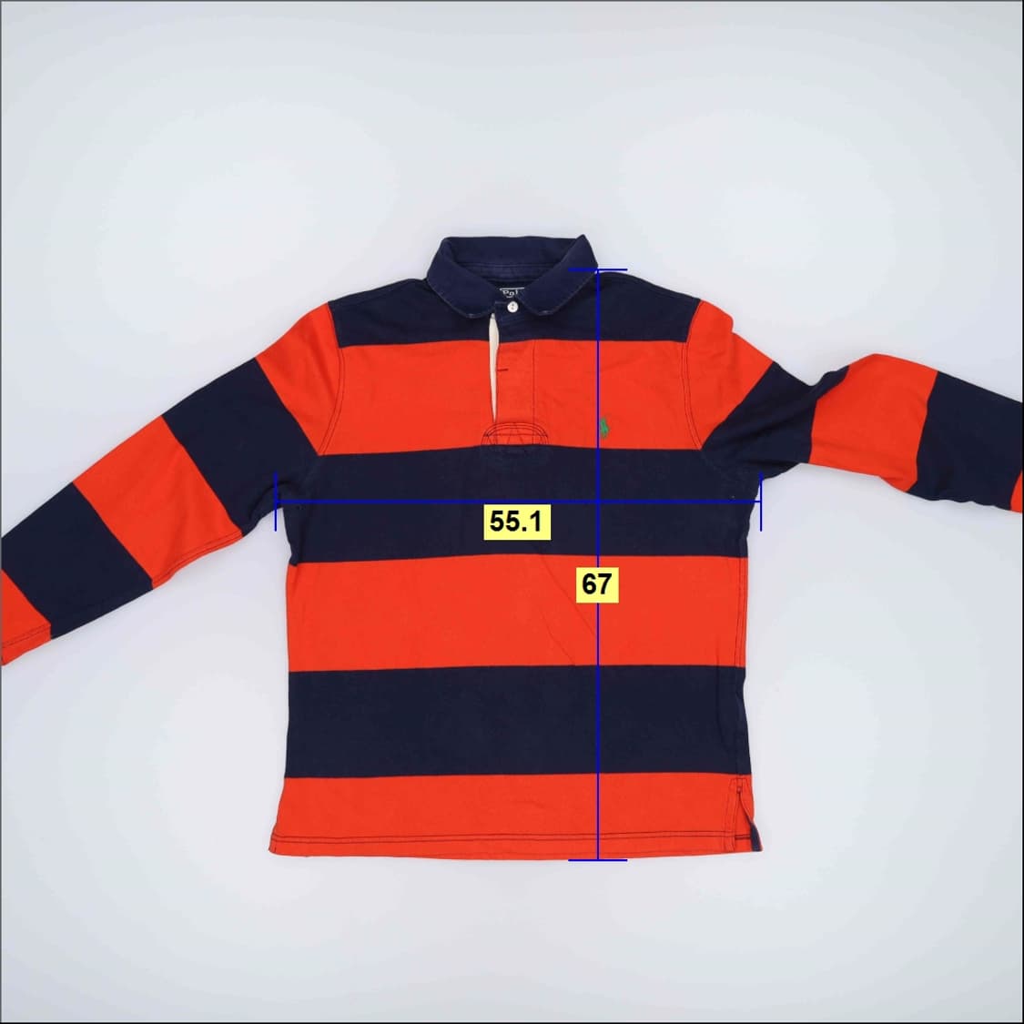 L 폴로 스트라이프 럭비긴팔티 0305H1 상품이미지5