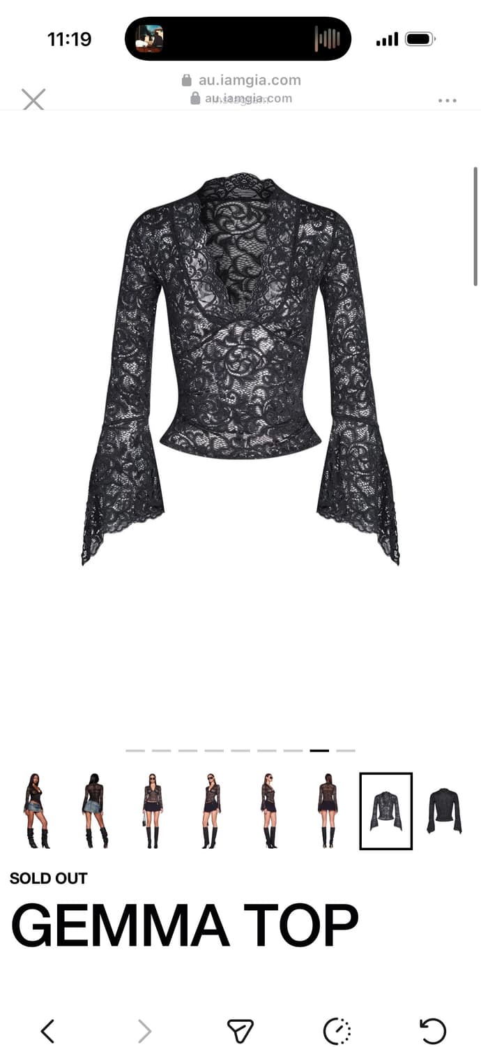 IAMGIA 아이엠지아 GEMMA LACE TOP 상품이미지1