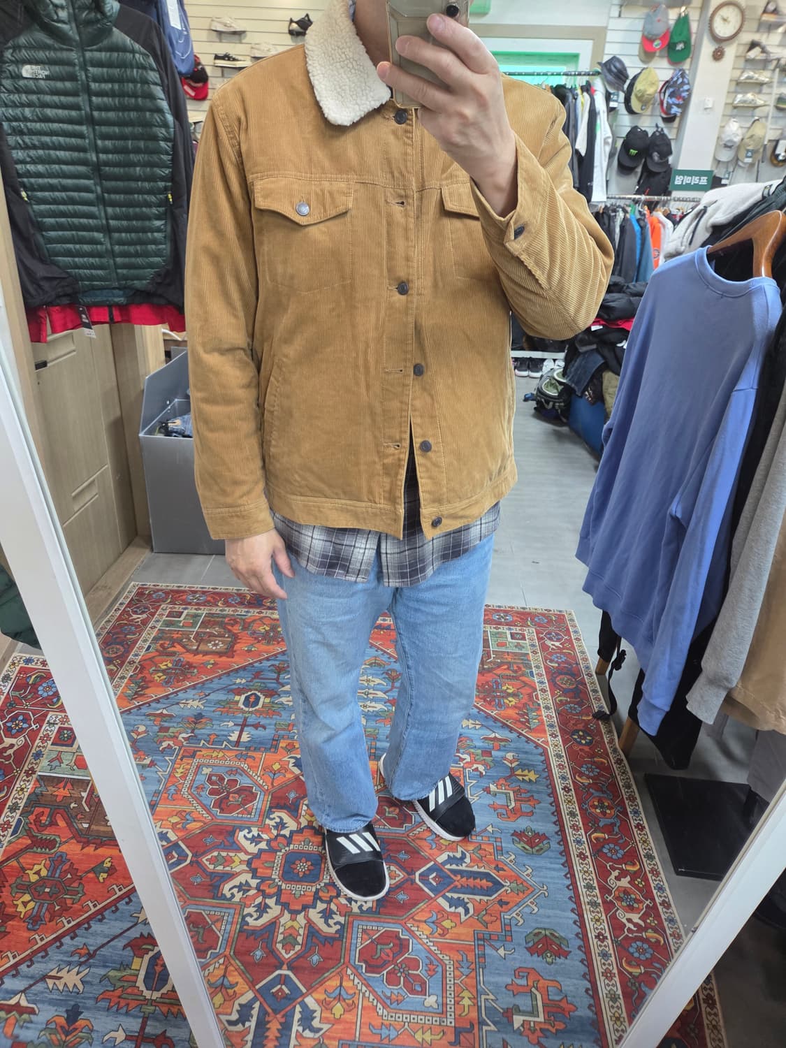 디키즈 빈티지 셰르파 누빔 코듀로이 트러커자켓 xl 상품이미지8