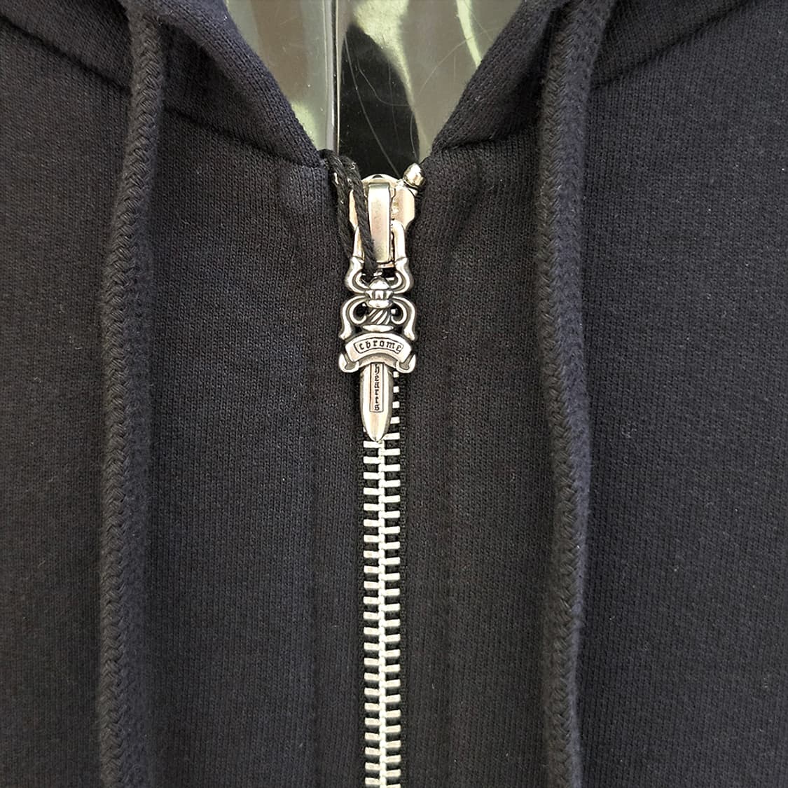 [XL] 미사용 크롬하츠 라스베가스 후드집업 블랙 B1213C140 상품이미지7