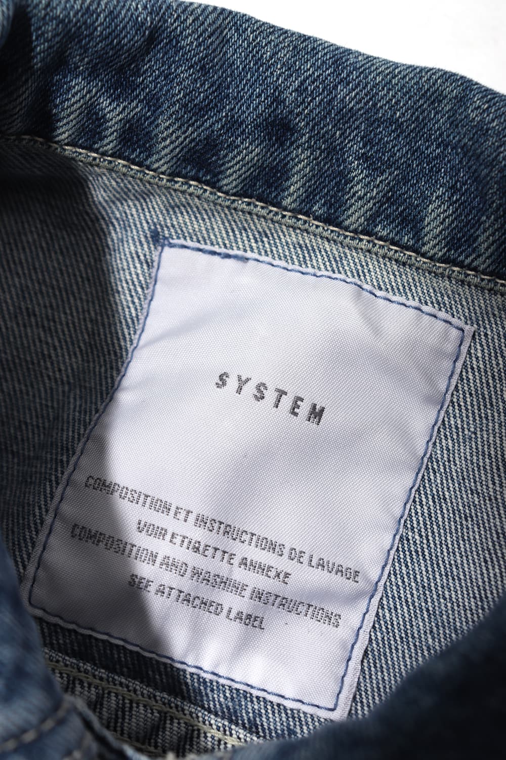 SYSTEM 데님 청 재킷 size 44 상품이미지4