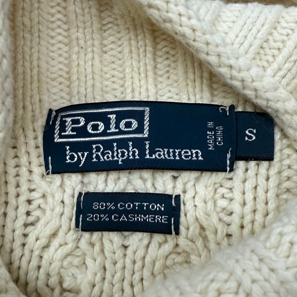 폴로 랄프로렌 목폴라 꽈베기 니트  상품이미지5