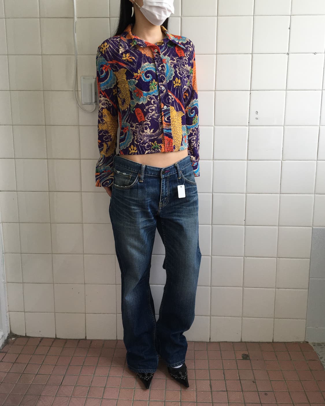 Oriental printing mesh shirt 상품이미지7