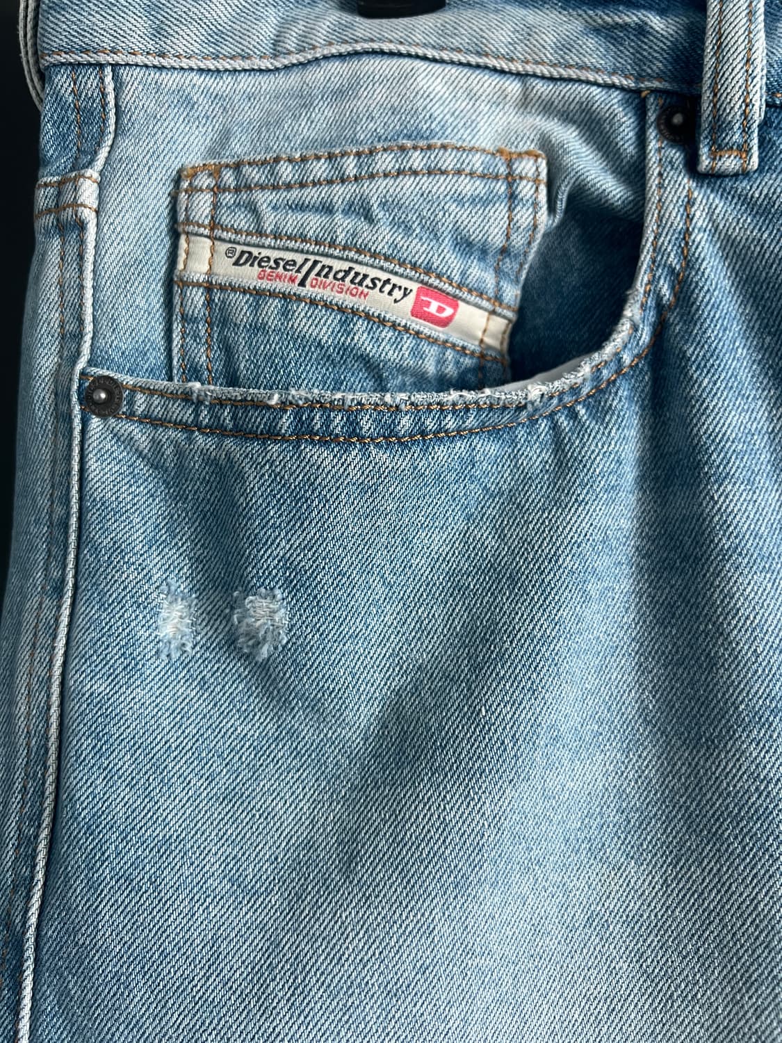 디젤 디스트레스드 와이드 데님 32 상품이미지3