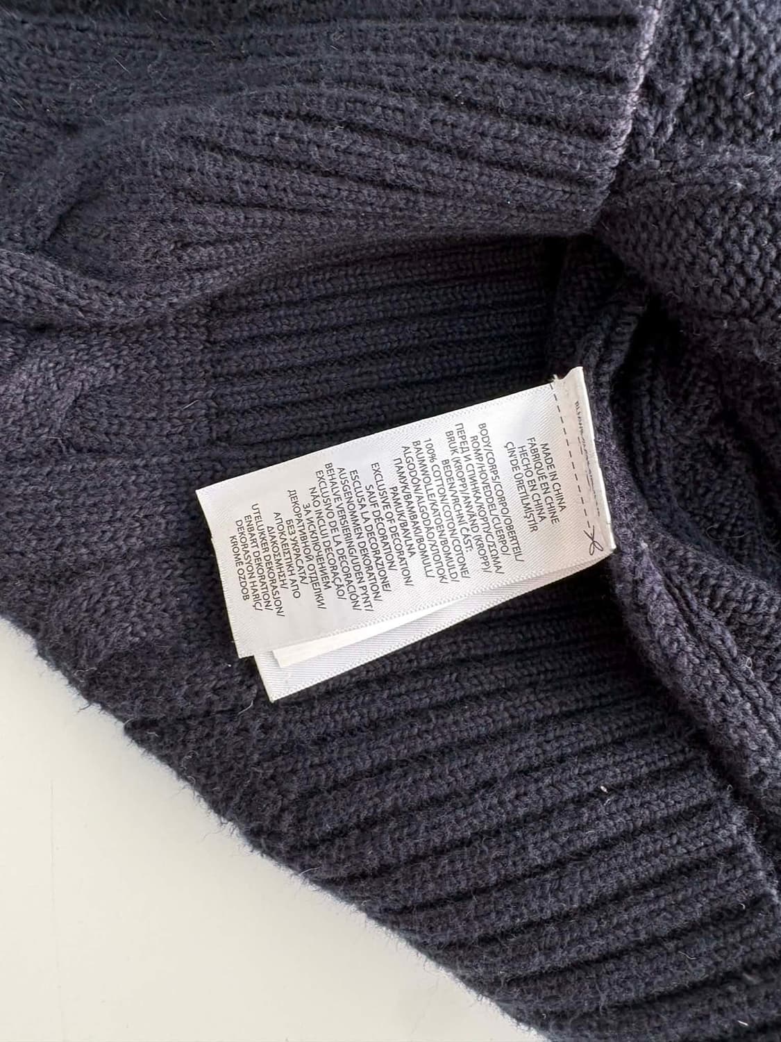 [M] 폴로 랄프로렌 네이비 케이블 코튼 니트 스웨터 상품이미지5