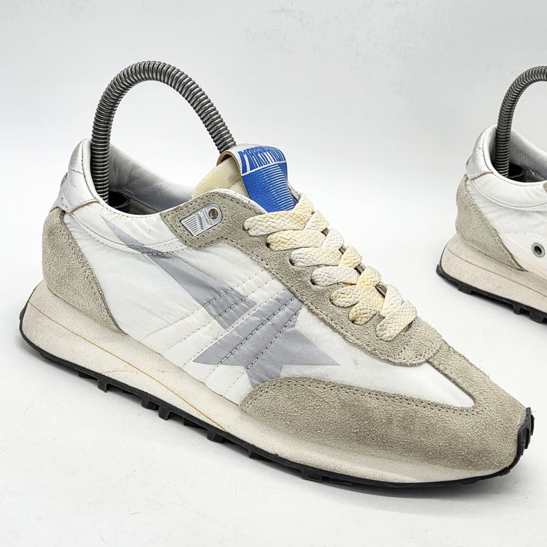 골든구스 우먼스 나일론 어퍼 스타 마라톤 스니커즈 흰/은 (38) 상품이미지5