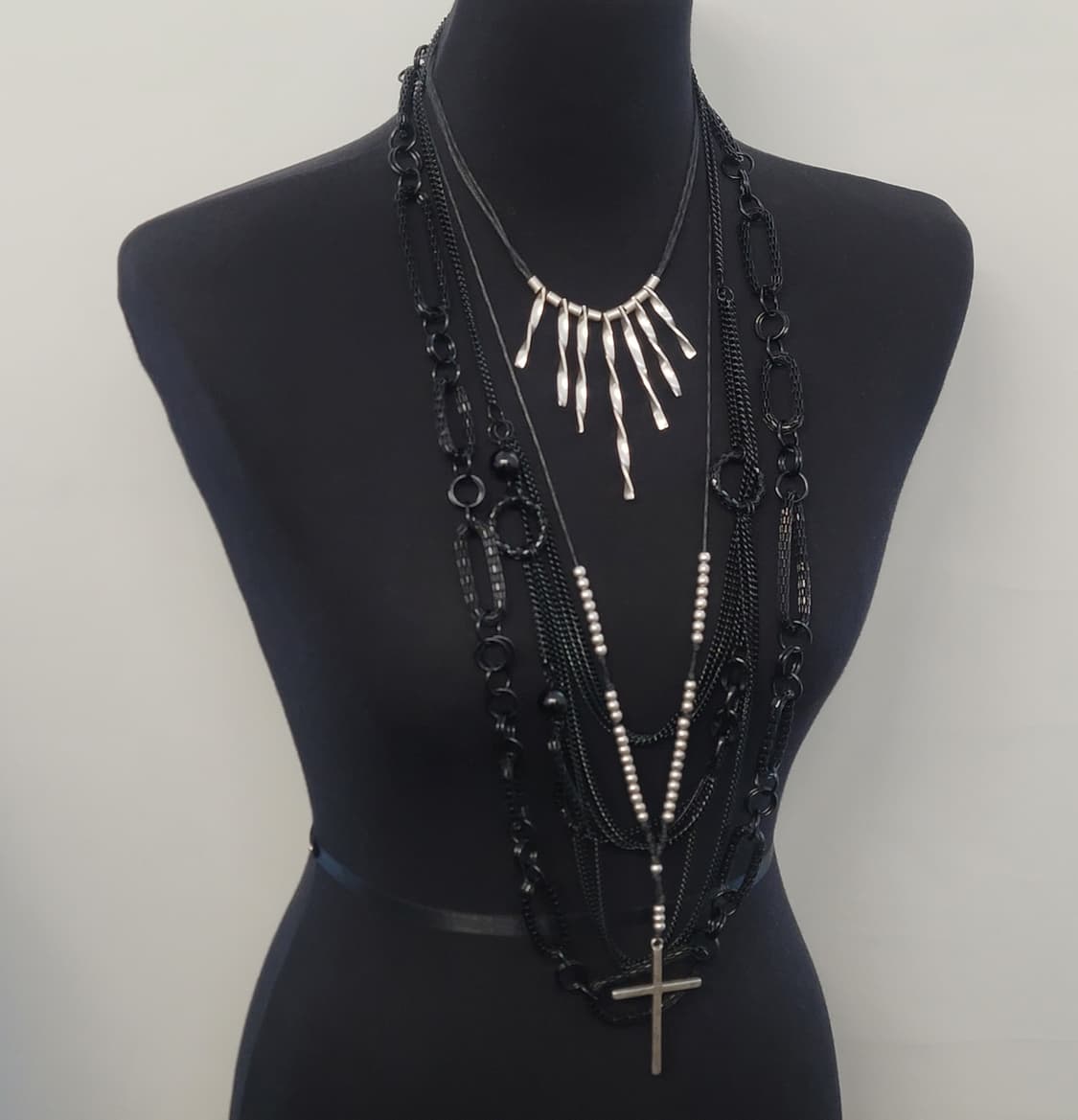 cross necklace set 상품이미지1