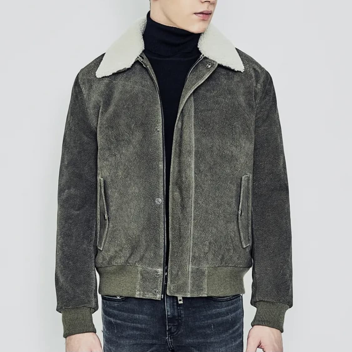 (택포) 더 스트라이프 리얼레더 A2 윈터 자켓 M A940 상품이미지2