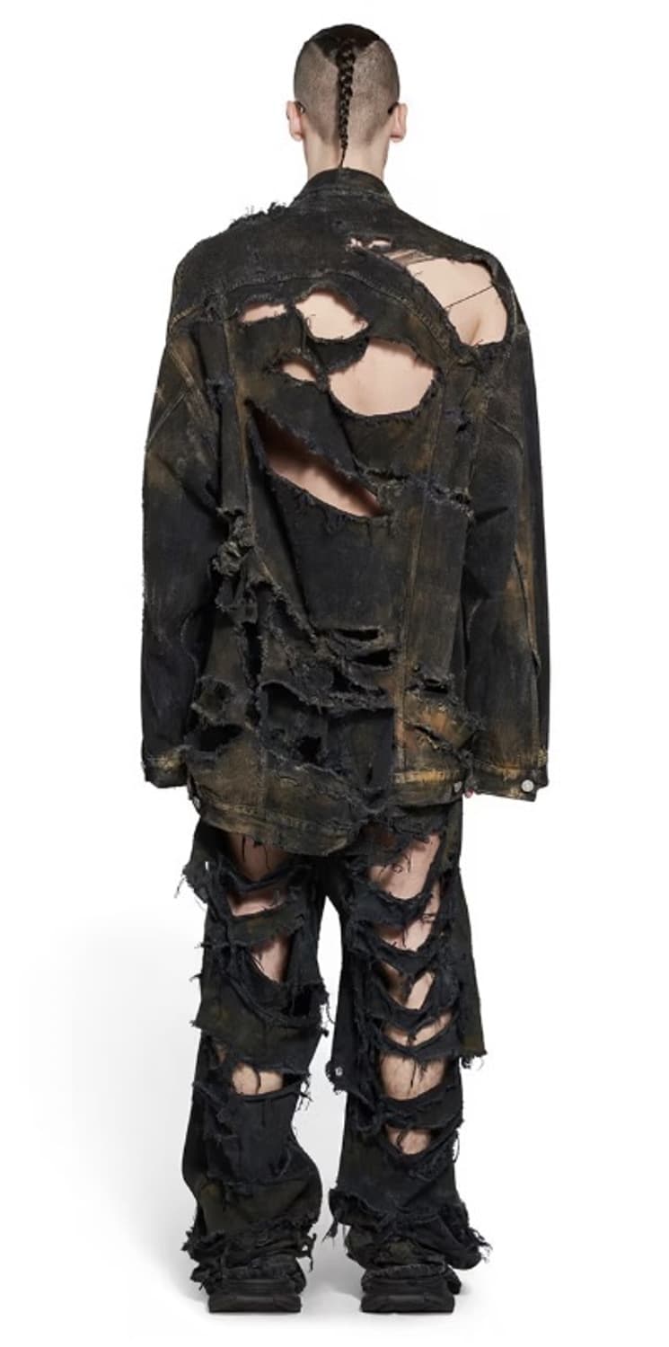 발렌시아가 슈퍼 디스트로이드 데님 자켓 2 상품이미지3