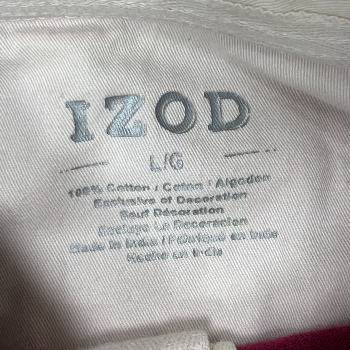 아이조드 자수 로고 럭비티 v0446 상품이미지6