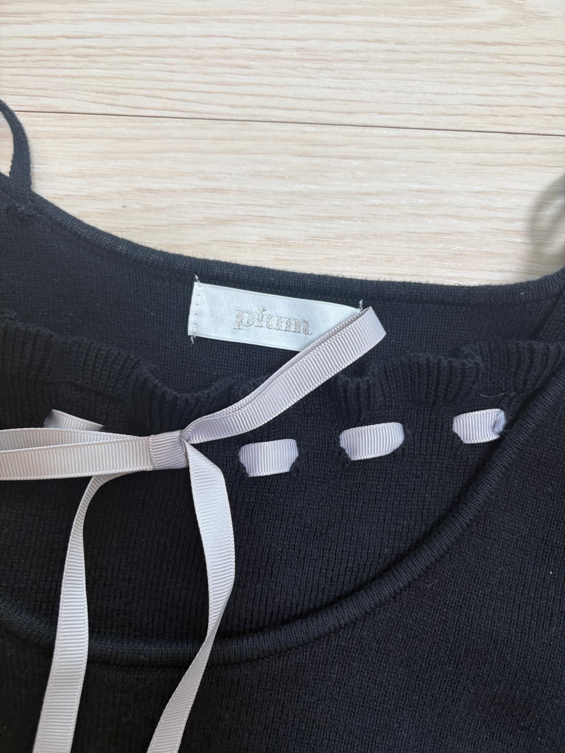 Pium 피움 반팔 니트 상품이미지2