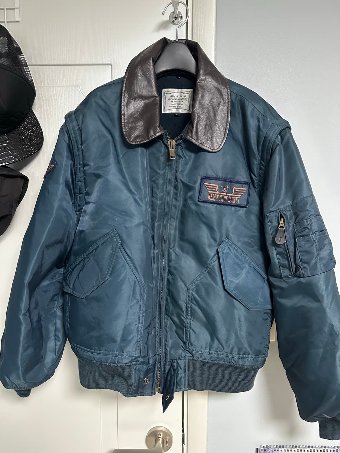 미군 파일럿 자켓  팔 탈부착 상품이미지1