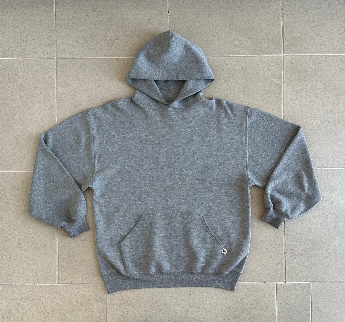 90s 빈티지 러셀 후드 그레이 L USA 상품이미지1