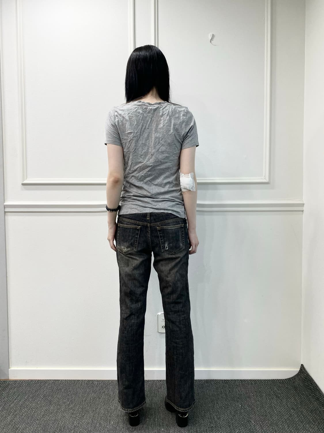 Y2K Mood Grey Washed Pants 상품이미지8