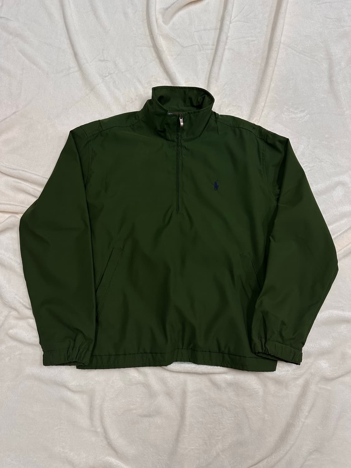 (M)폴로랄프로렌 폴리쉘 풀오버 하프집업 아노락 딥그린 상품이미지1