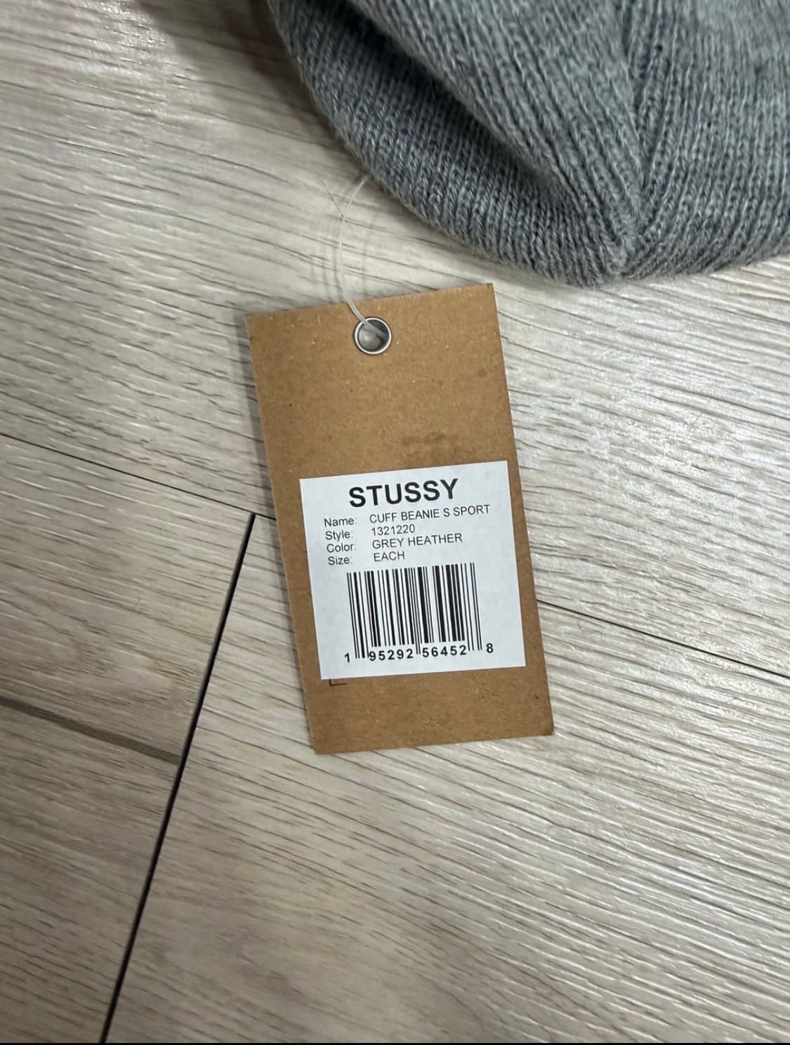 스투시 그레이 비니 새상품 상품이미지3