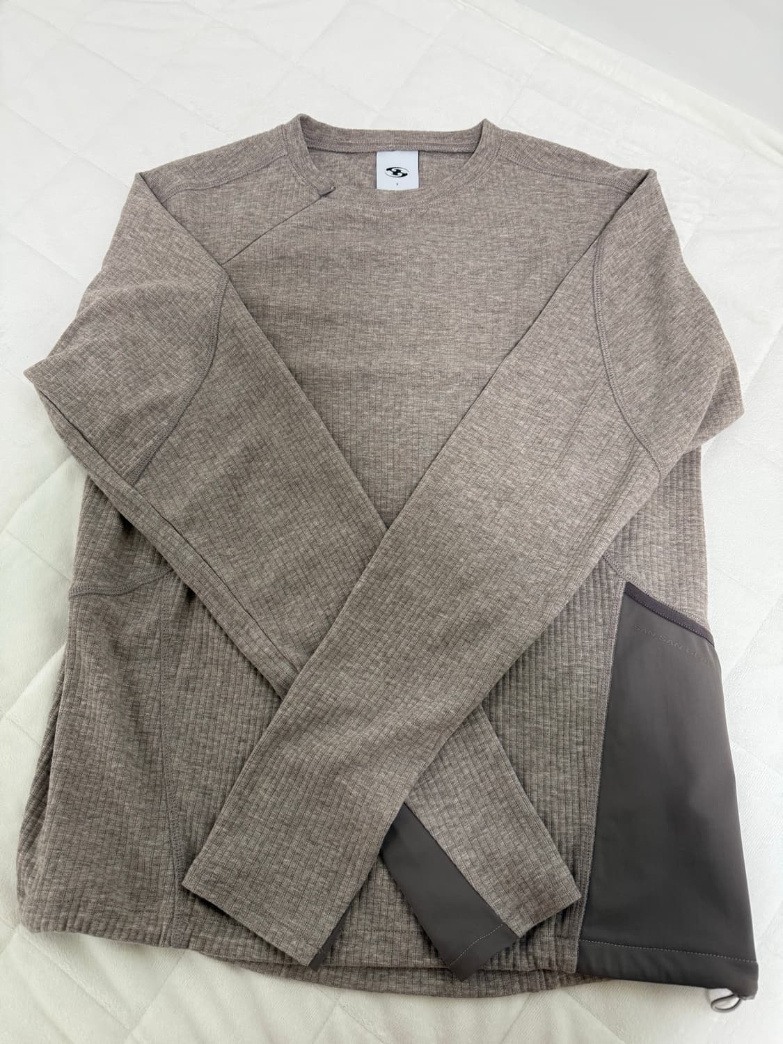 산산기어 RIBBED LONG SLEEVES [ASH PINK]  상품이미지5