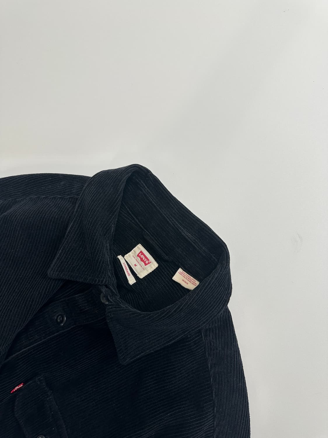 리바이스 코듀로이 올블랙 포켓셔츠 M 상품이미지2