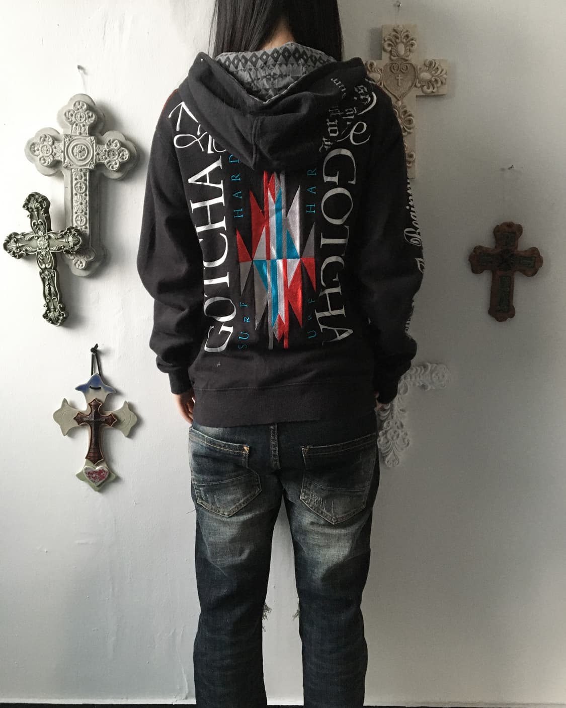 Gotcha navaho point hood zip up 상품이미지1