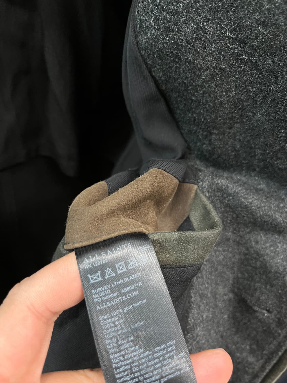 105) 올세인츠 스웨이드 블레이져  상품이미지10