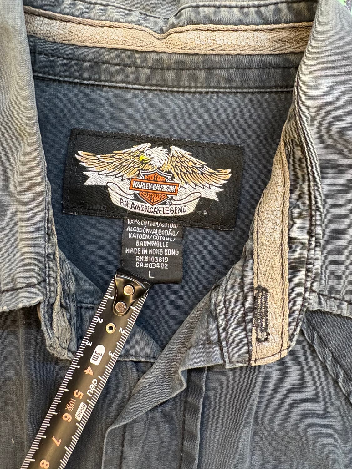 할리데이비슨 빈티지 코튼 워크 셔츠 상품이미지5