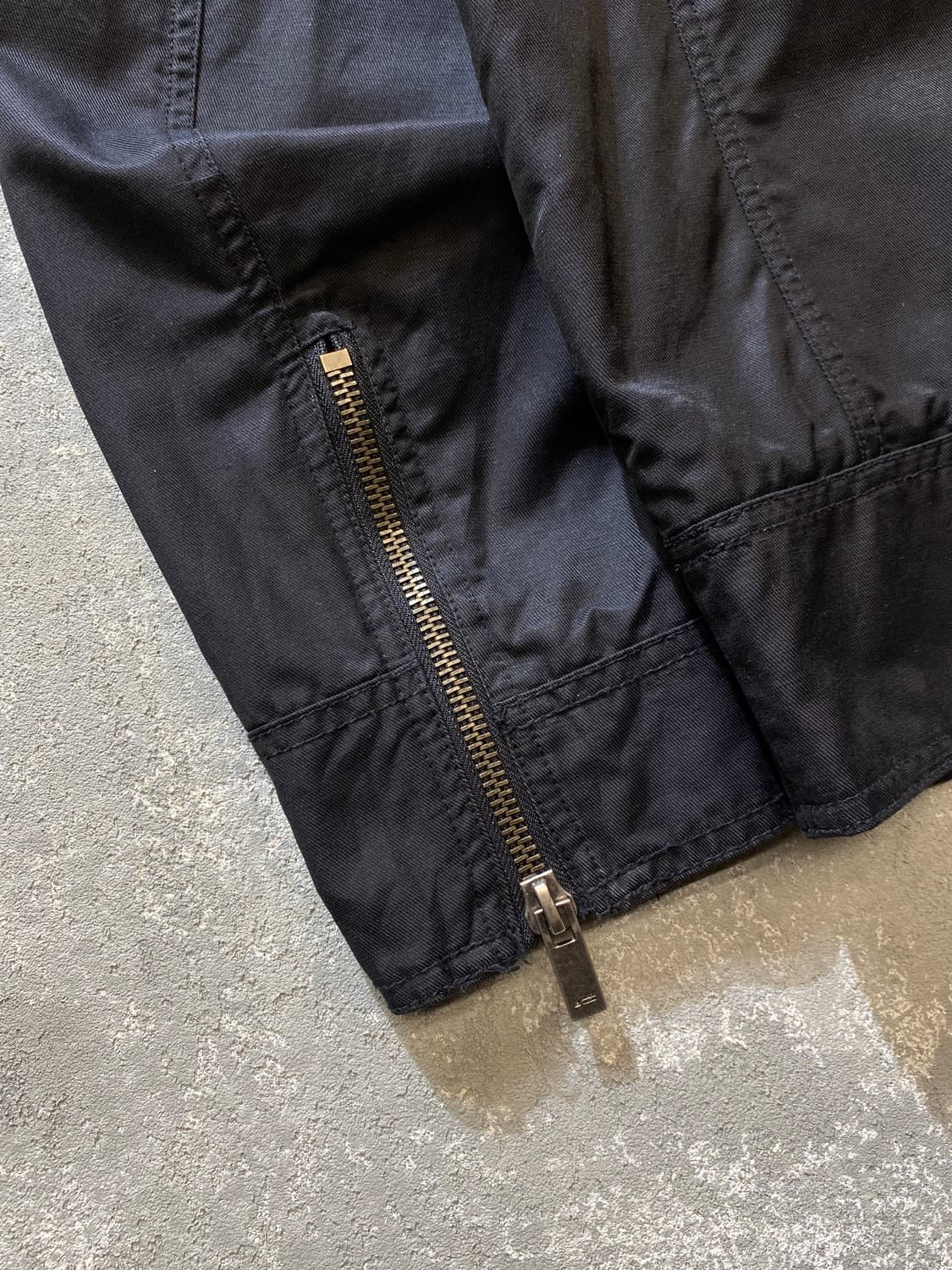 [L] Jack & Jones 빈티지 블랙 코팅 싱글 라이더 자켓 상품이미지7