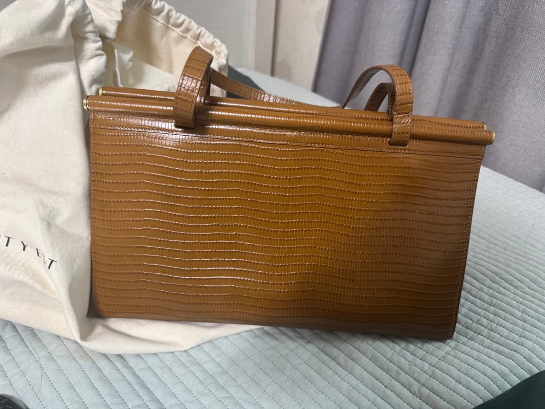 투티에 파라렐백 리자드브라운 상품이미지1