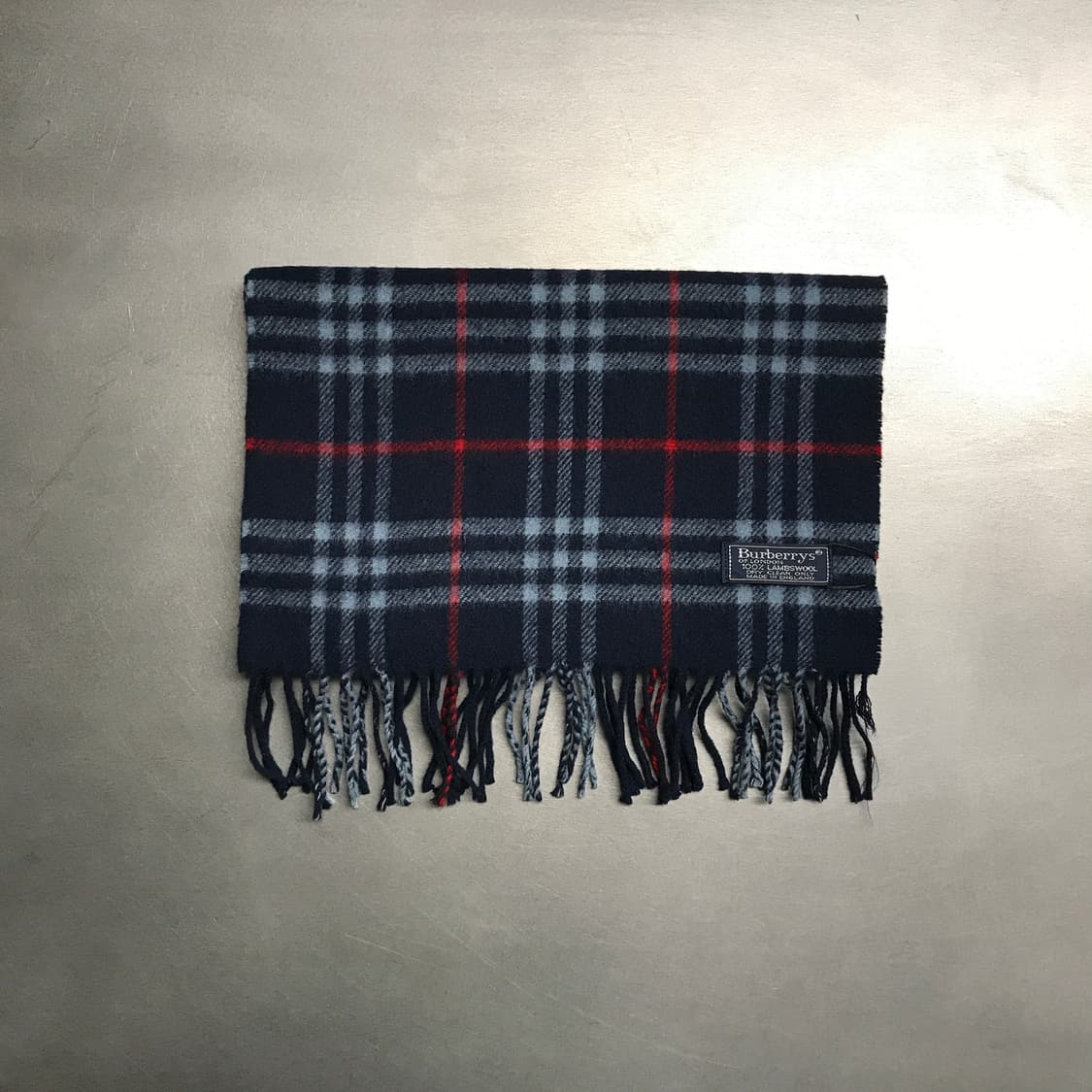 버버리 정품 램스울 머플러 네이비 상품이미지2