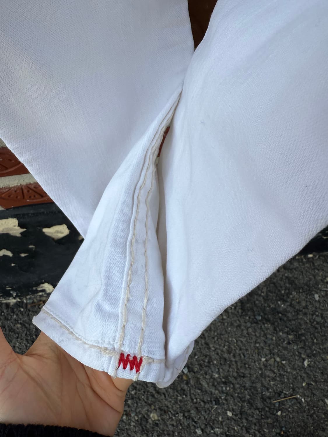 트루릴리전 화이트 데님 팬츠 made in USA 상품이미지7