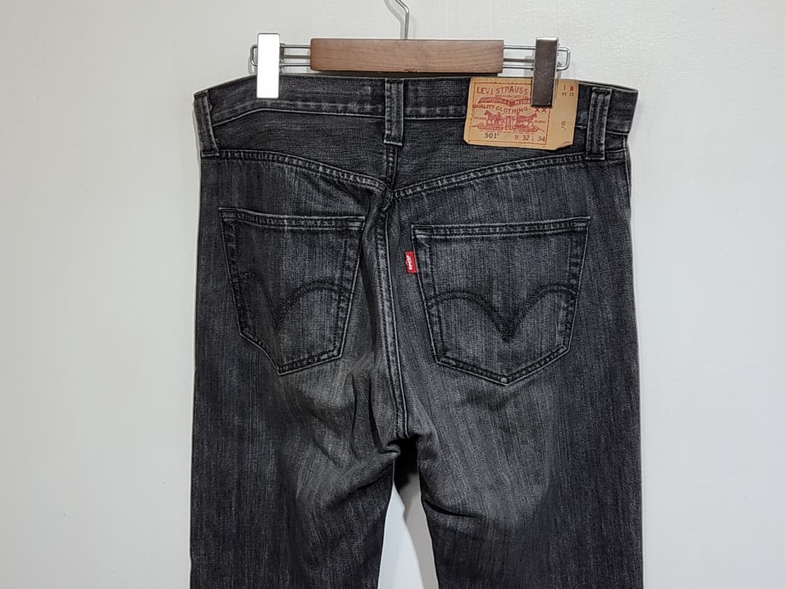 (32) 리바이스 501 청바지 블랙그레이 데님팬츠 레드탭  상품이미지6