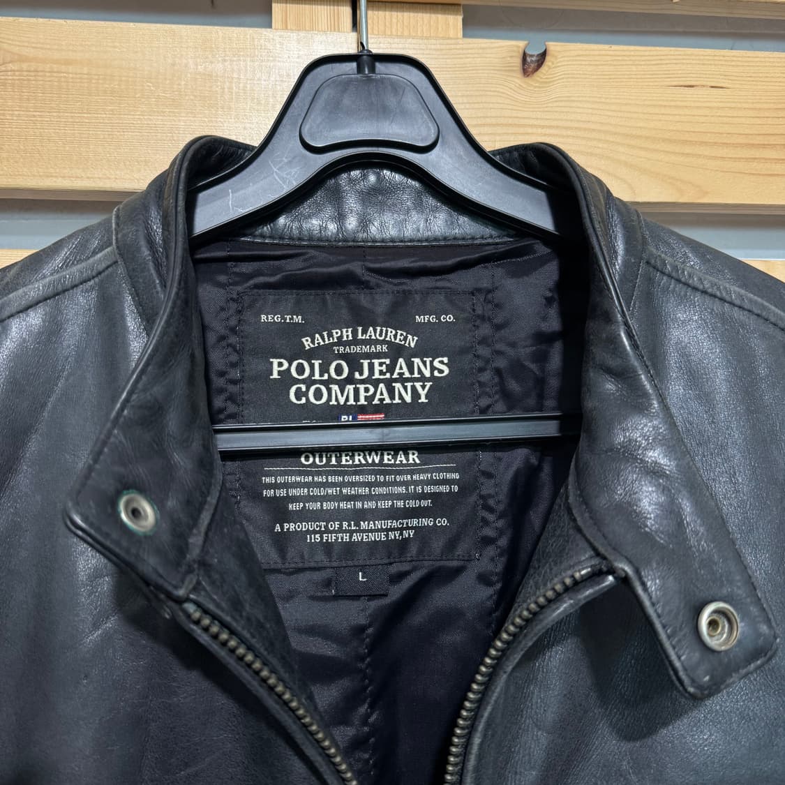 폴로 가죽 자켓 상품이미지3