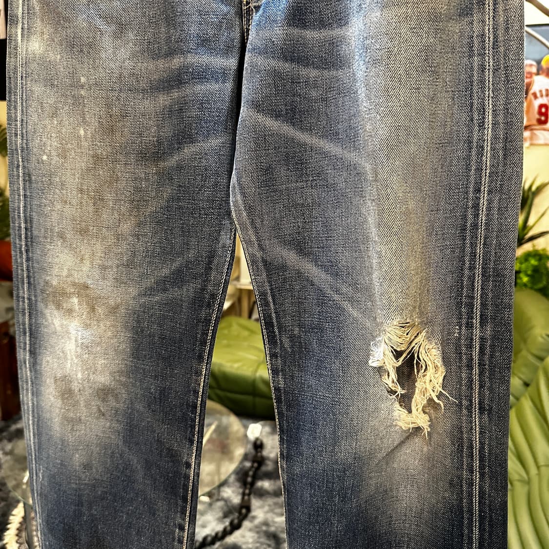 90s Edwin 505sx Distressed Selvedge Jean 상품이미지2