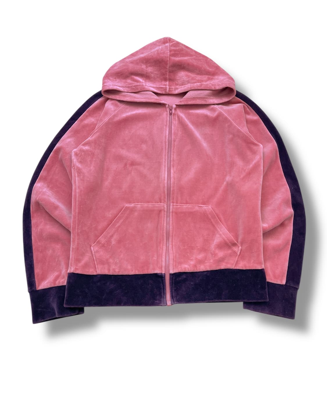 PINK 큐빅 크라운 벨벳 후드집업 상품이미지5