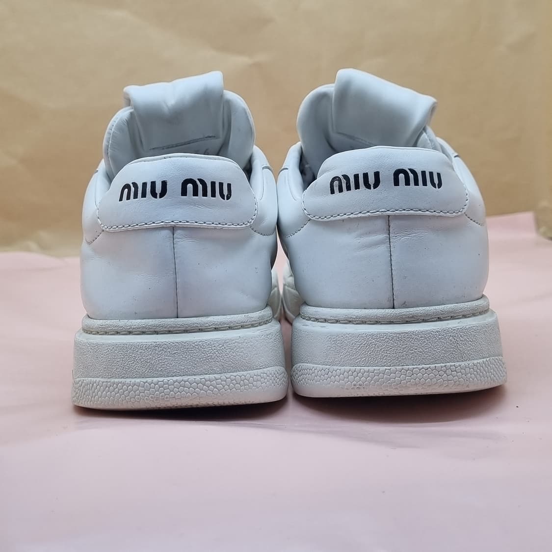 Miu 레더 여성스니커즈36 220 상품이미지4