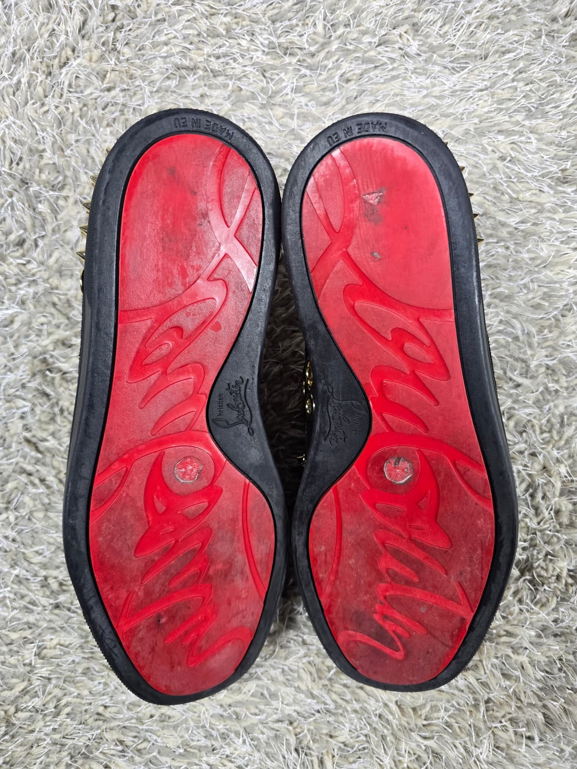 크리스찬 루부탱 스터드 슬립온 블랙 38 상품이미지7