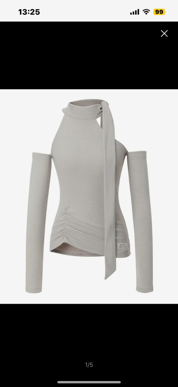 Inegi 이네기 Birth Shirring Scarf Top 상품이미지1