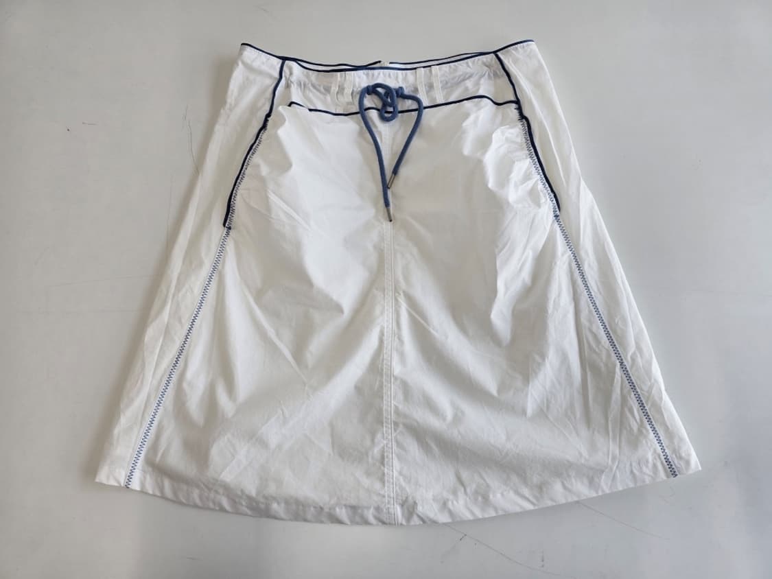 스컬프터 Shirring Lowrise 미디 스커트 화이트 M (장원영착 상품이미지5